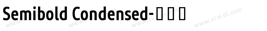 Semibold Condensed字体转换